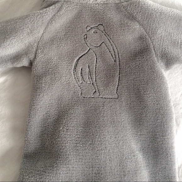 Grey Cozy Fleece Bunting - Picture 2 of 3